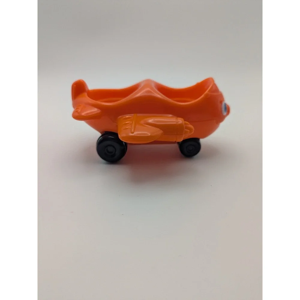 Fisher Price Little People Orange Airplane Toy 2-Seater 2001 Mattel 2312HZ Retro